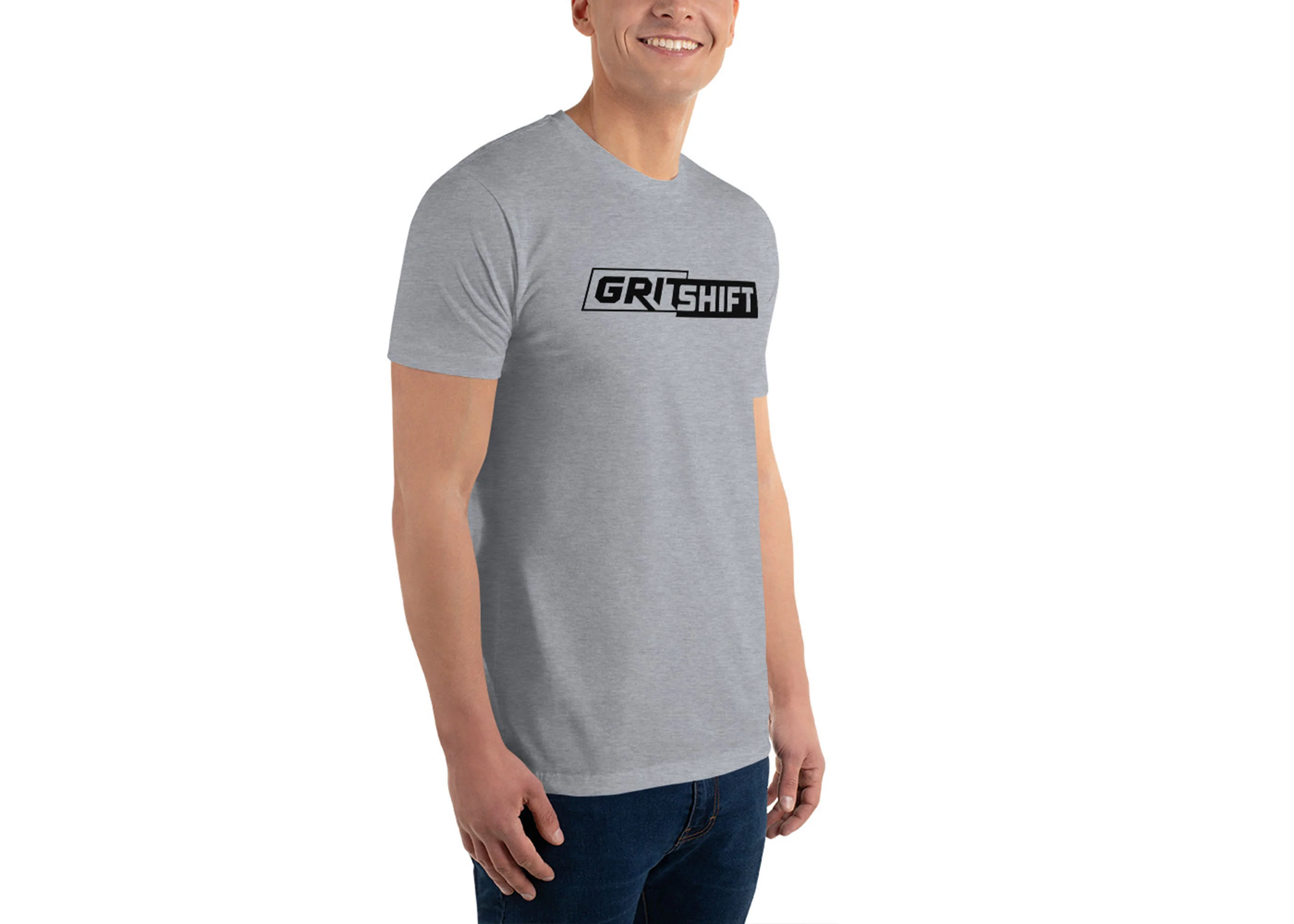 GritShift Short Sleeve T-shirt Black Logo - Image 12