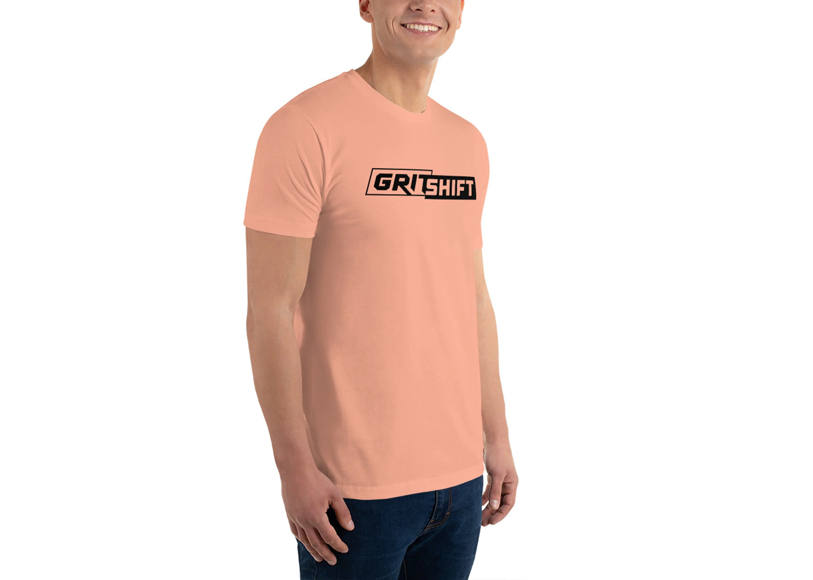 GritShift Short Sleeve T-shirt Black Logo - Image 15