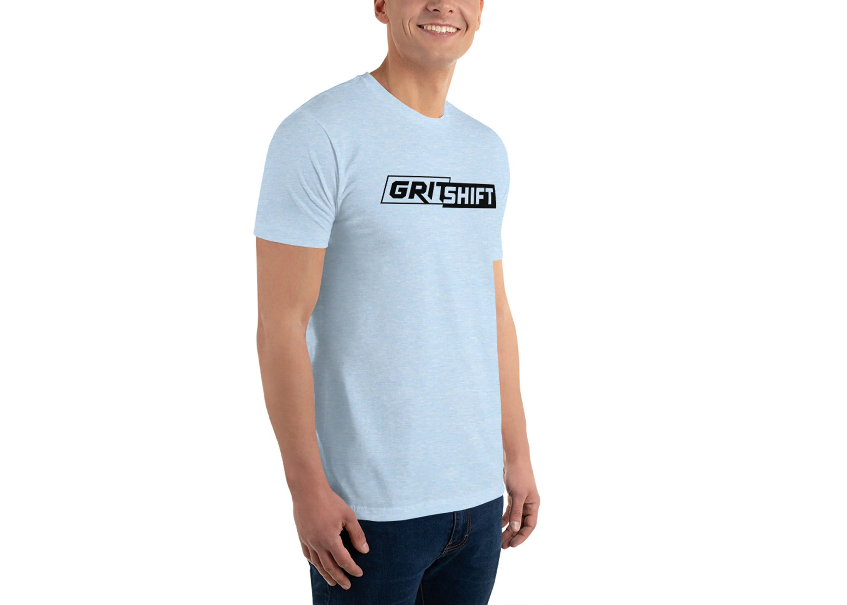 GritShift Short Sleeve T-shirt Black Logo - Image 18