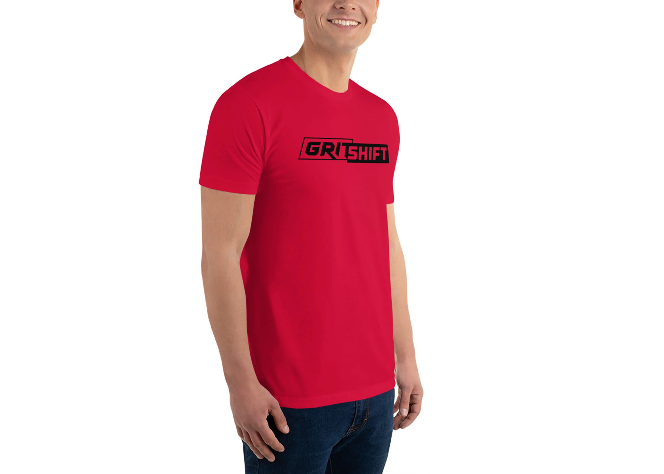 GritShift Short Sleeve T-shirt Black Logo - Image 6