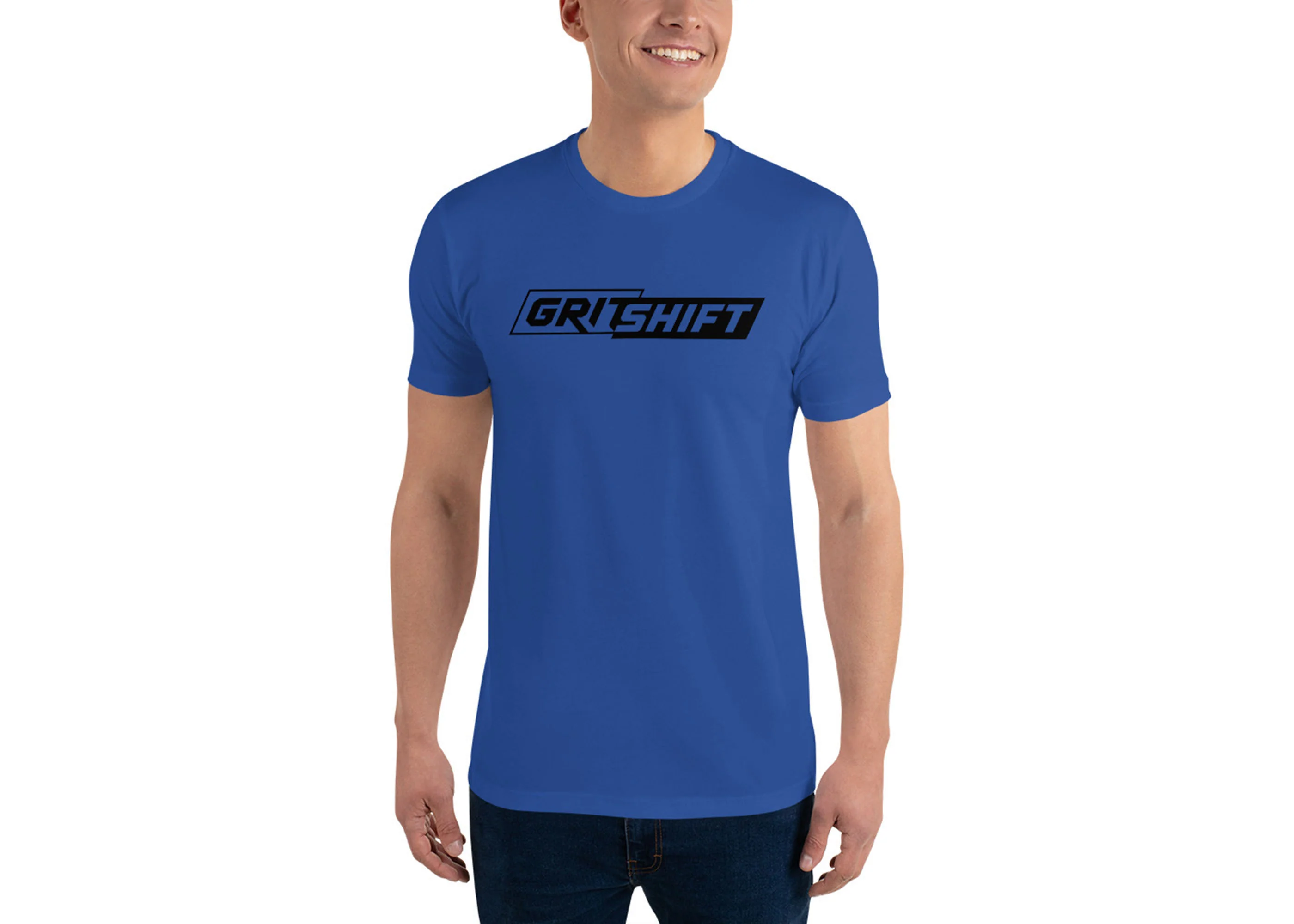 GritShift Short Sleeve T-shirt Black Logo - Image 7